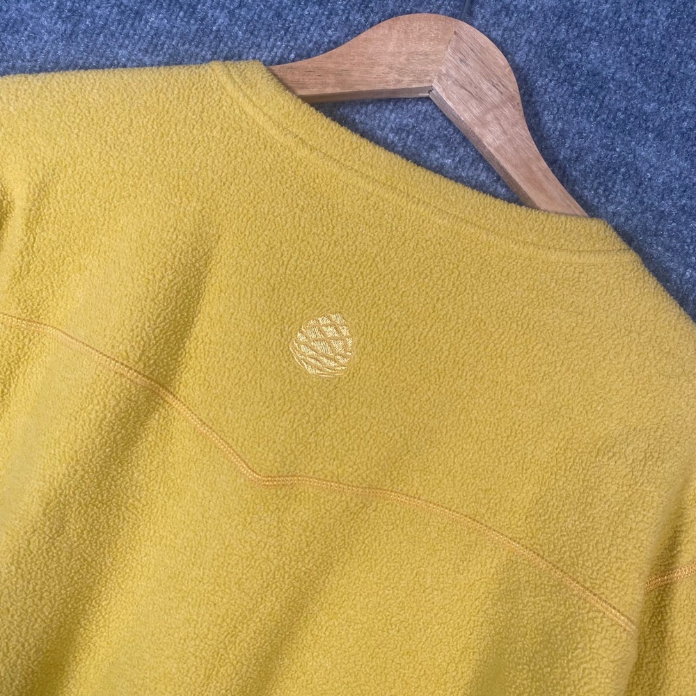 Stio Sweetwater Fleece Pullover Mens XL Yellow Crew Neck Outdoor Hiking